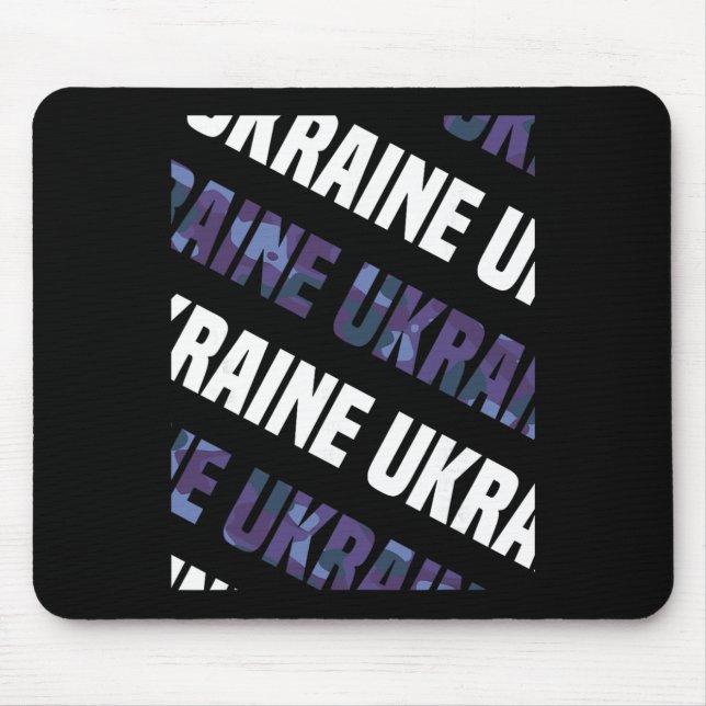 Ukraine Camo Pattern Purple Camouflage  Mouse Pad (Front)