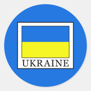 Ukraine Classic Round Sticker
