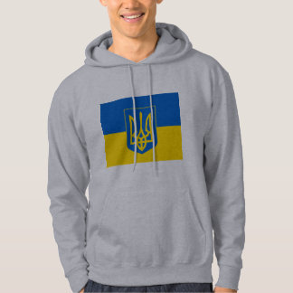 UKRAINE Coat of Arms and Flag Hoodie