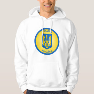Ukraine Coat of Arms Circle Shape Hoodie
