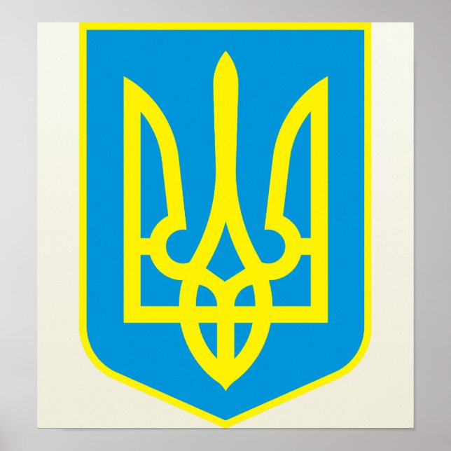 Ukraine Coat of Arms detail Poster (Front)