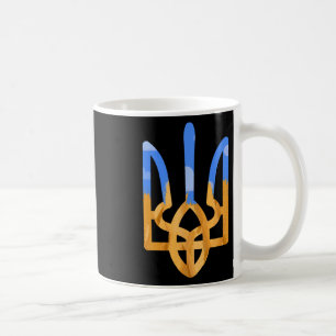 Ukraine Coat Of Arms In National Colors Ukrainian  Coffee Mug