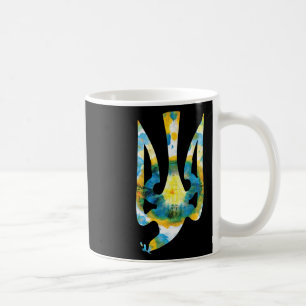 Ukraine Coat Of Arms In National Colors Ukrainian Coffee Mug