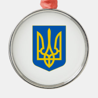 Ukraine Coat of Arms Metal Ornament