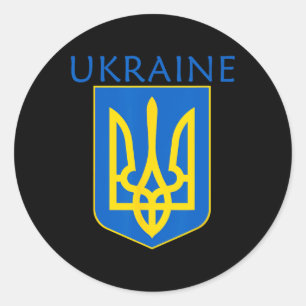 Ukraine Coat Of Arms S Ukrainian Pride Shirt Classic Round Sticker