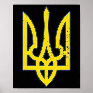 Ukraine Coat Of Arms Shirt Support Ukraine Poster