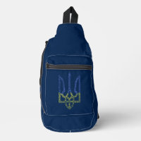 Ukraine coat of arms trident tryzub spiral pattern