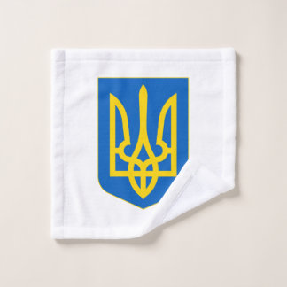 Ukraine Coat of Arms Wash Cloth