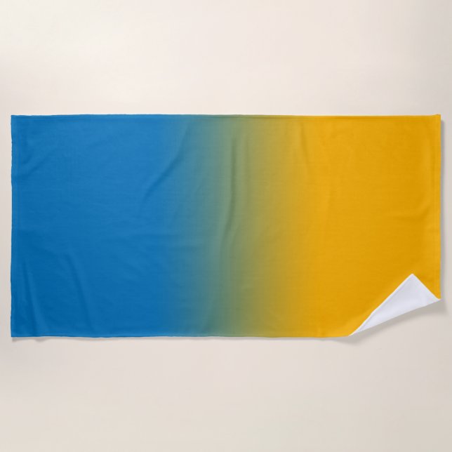 Ukraine, colours of freedom beach towel (Front)