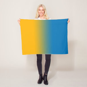 Ukraine, colours of freedom fleece blanket