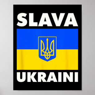 Ukraine Country Flag Pride Slava Ukraini 2  Poster