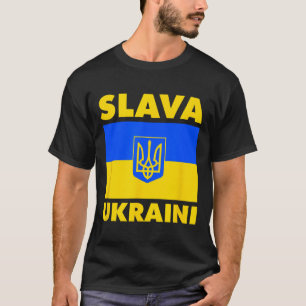 Ukraine Country Flag Pride Slava Ukraini  T-Shirt