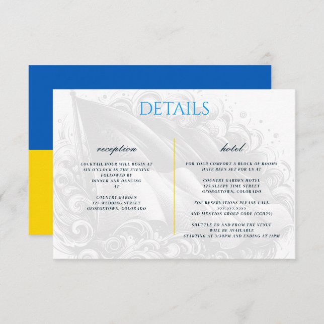 Ukraine Couple Enclosure Card (Front/Back)