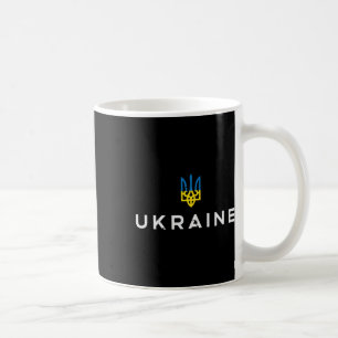 Ukraine Crest Emblem Ukrainian Trident Tryzub Wome Coffee Mug