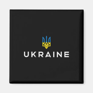 Ukraine Crest Emblem Ukrainian Trident Tryzub Wome Magnet