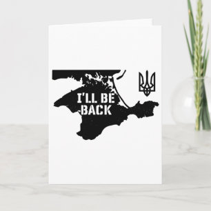 Ukraine Crimea I'll Be Ck Ukrainian Map Trident Tr Card