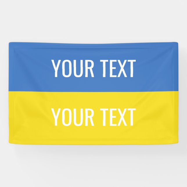 Ukraine Custom Ukraine National Flag Banner (Horizontal)