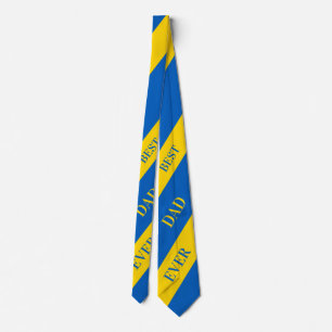 Ukraine Dad Best Dad Ever Happy Father's Day Tie