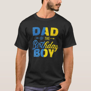 Ukraine Dad Of The Birthday Boy Matching Family Pa T-Shirt