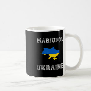 Ukraine Distressed Flag Mariupol Pride Coffee Mug