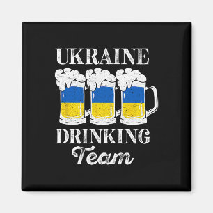 Ukraine Drinking Team Funny Ukrainian Party Beer F Magnet