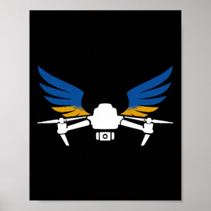 Ukraine Drone Patriotic Ukrainian Fpv Lovers 3  Poster