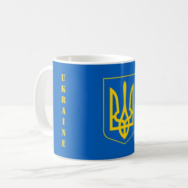 ukraine emblem coffee mug (Front Left)