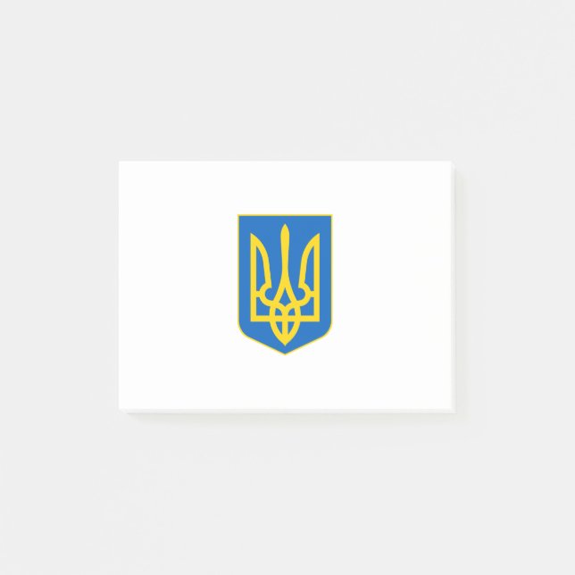 ukraine emblem post-it notes (Front)