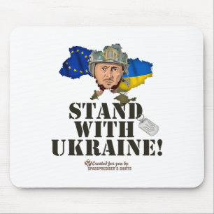 Ukraine Europe Volodymyr Zelenskyy Stand With Ukra Mouse Pad