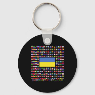 Ukraine Exploring World Flags Key Ring