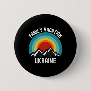 Ukraine Family Vacation Matching Outfit 6 Cm Round Badge