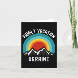 Ukraine Family Vacation Matching Outfit Card