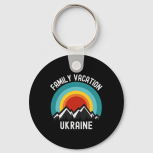 Ukraine Family Vacation Matching Outfit Key Ring
