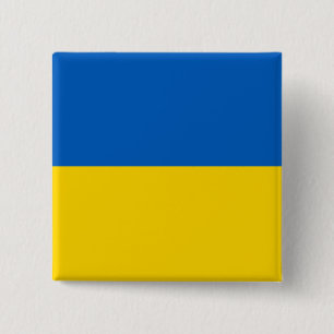 Ukraine Flag 15 Cm Square Badge
