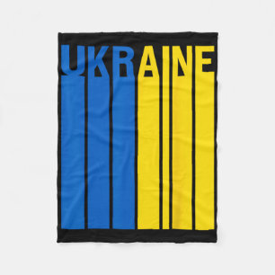 Ukraine Flag 3  Fleece Blanket