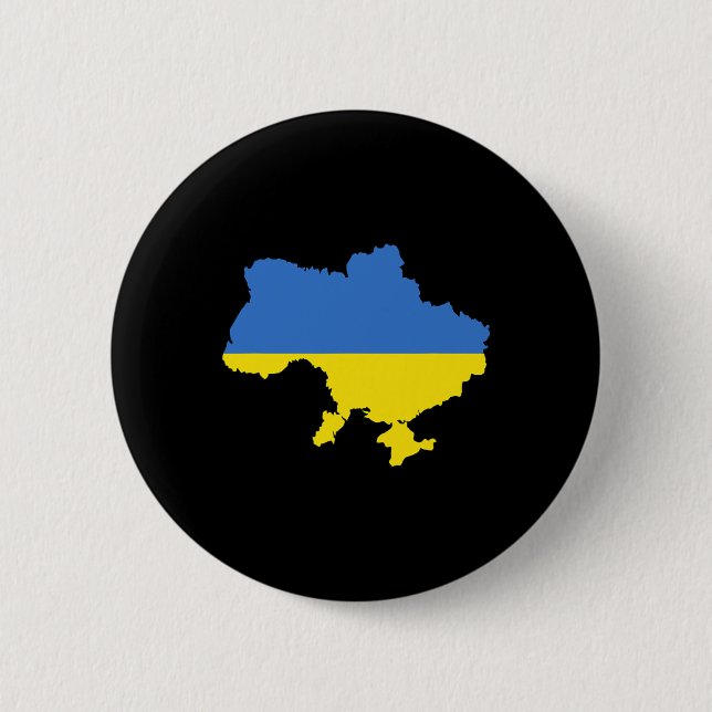 Ukraine Flag 4  6 Cm Round Badge (Front)