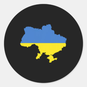 Ukraine Flag 4 Classic Round Sticker