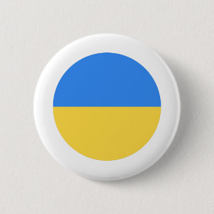 Ukraine Flag 6 Cm Round Badge