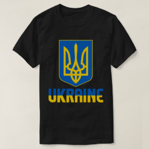 Ukraine Flag and Coat Of Arms Patriotic T-Shirt