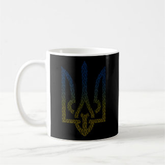 Ukraine Flag And Trident Ukrainian Coffee Mug