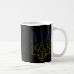 Ukraine Flag And Trident Ukrainian I Stand With Uk Coffee Mug