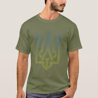 Ukraine Flag And Trident Ukrainian, Support Ukrain T-Shirt