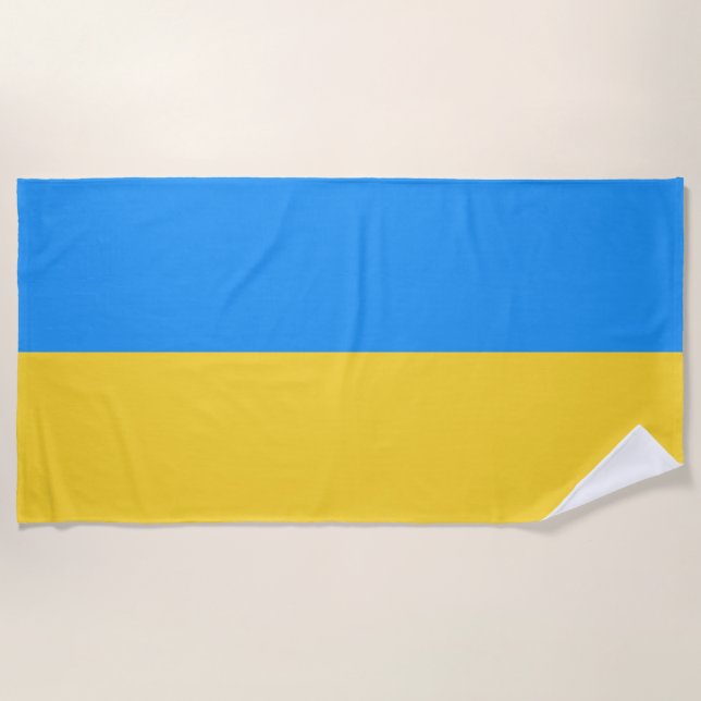 Ukraine flag beach towel (Front)