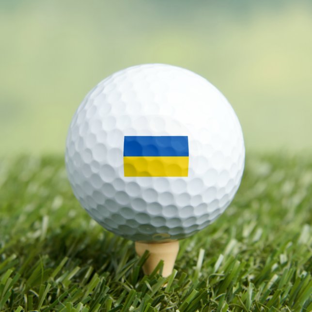 Ukraine Flag Blue and Yellow Golf Balls (Insitu Tee)