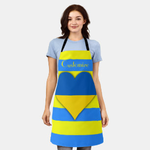 Ukraine Flag Blue Yellow Thunder_Cove Apron