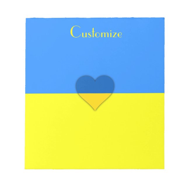 Ukraine Flag Blue Yellow Thunder_Cove Notepad (Front)