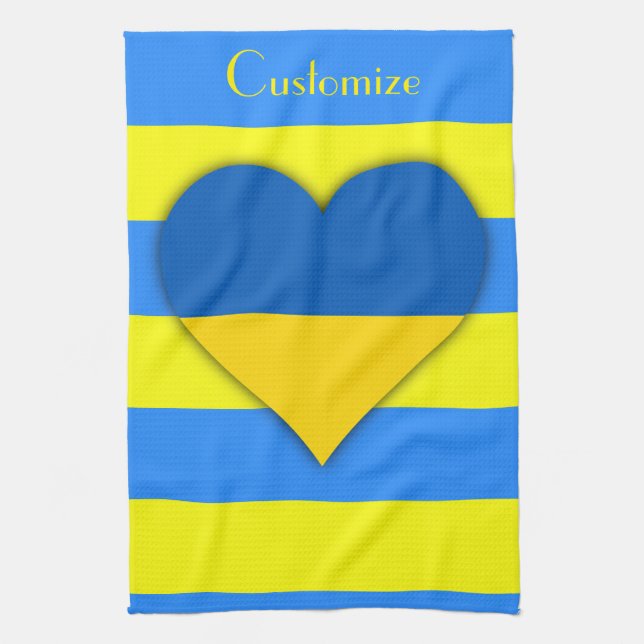 Ukraine Flag Blue Yellow Thunder_Cove  Tea Towel (Vertical)