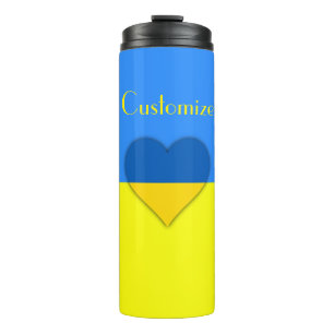 Ukraine Flag Blue Yellow Thunder_Cove Thermal Tumbler