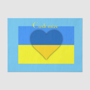 Ukraine Flag Blue Yellow Thunder_Cove Tissue Paper