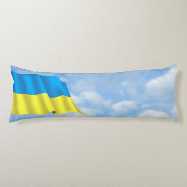 Ukraine Flag Body Cushion (Front)
